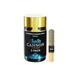 Jeeter Cannon | 3 Pack | Infused | Live Resin | MotorBreath Banana Punch | 1.5g (3 x 0.5g)