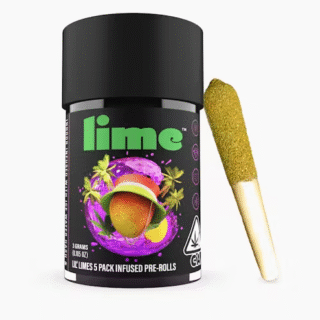Lime | 5 Pack | Infused | Live Resin | Peach Ringz | 3g (5 x 0.6g)