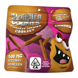 Loud Snackz | Cookies | Churro | 10 Pack | 500mg (10pcs x 50mg)