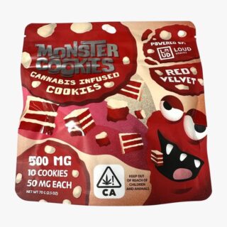 Loud Snackz | Cookies | Red Velvet | 10 Pack | 500mg (10pcs x 50mg)