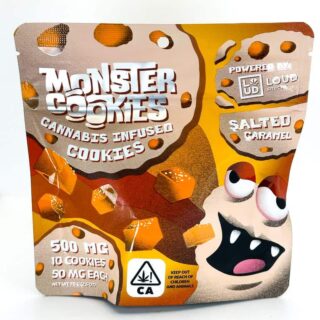 Loud Snackz | Cookies | Salted Caramel | 10 Pack | 500mg (10pcs x 50mg)
