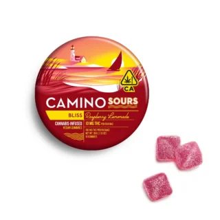 Camino | Gummies | Sours | Raspberry Lemonade (Bliss) | 10 Pack | 100mg (10 x 10mg)