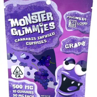 Loud Snackz | Gummies | Grape | 10 Pack | 500mg (10 x 50mg)