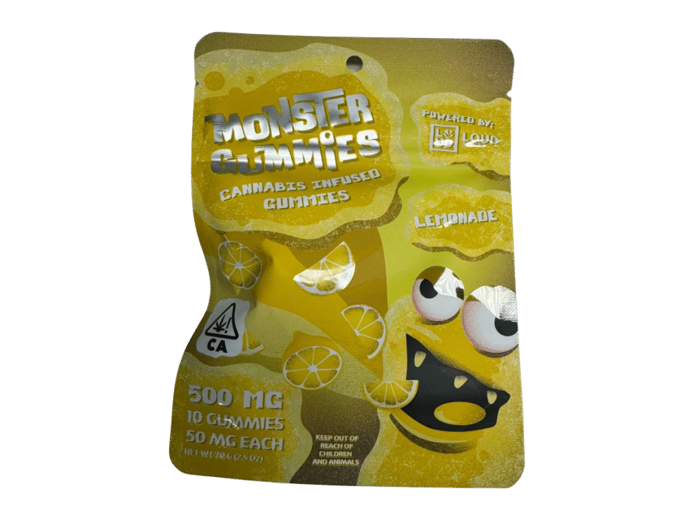 Loud Snackz | Gummies | Lemonade | 10 Pack | 500mg (10 x 50mg)