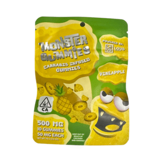 Loud Snackz | Gummies | Pineapple | 10 Pack | 500mg (10 x 50mg)