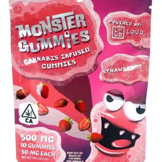 Loud Snackz | Gummies | Strawberry | 10 Pack | 500mg (10 x 50mg)