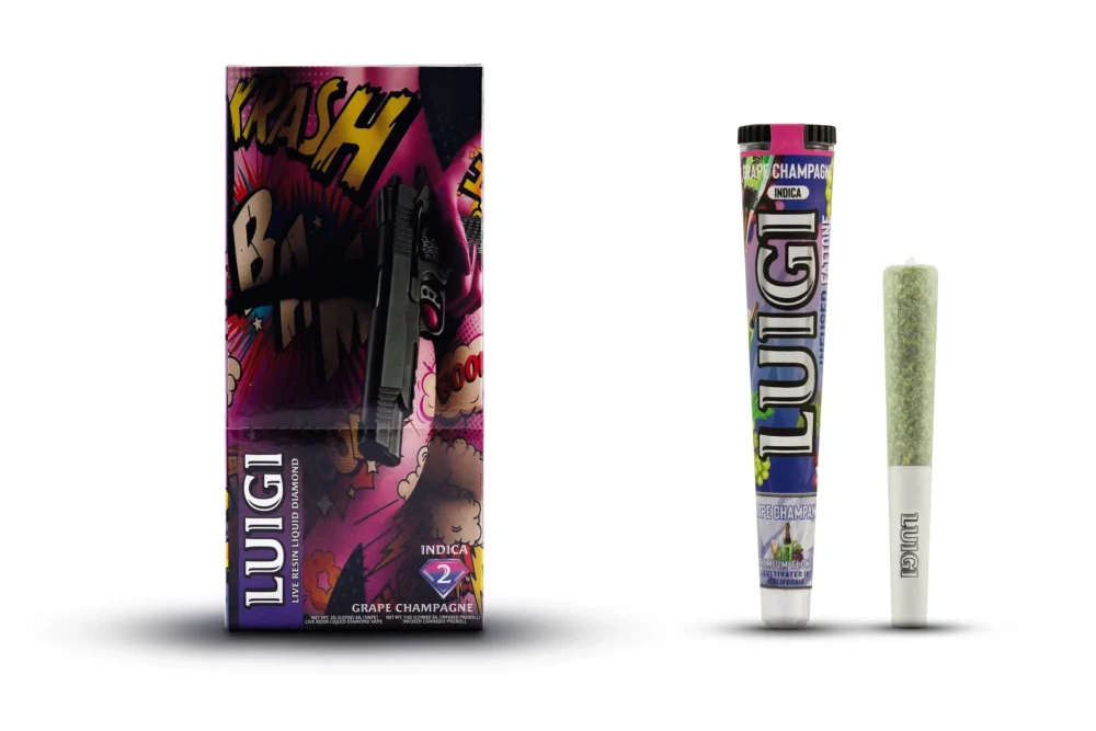 Luigi | Dual Pack | Liquid Diamond | Live Resin | Grape Champagne | 2g Vape & 0.5g Pre-Roll
