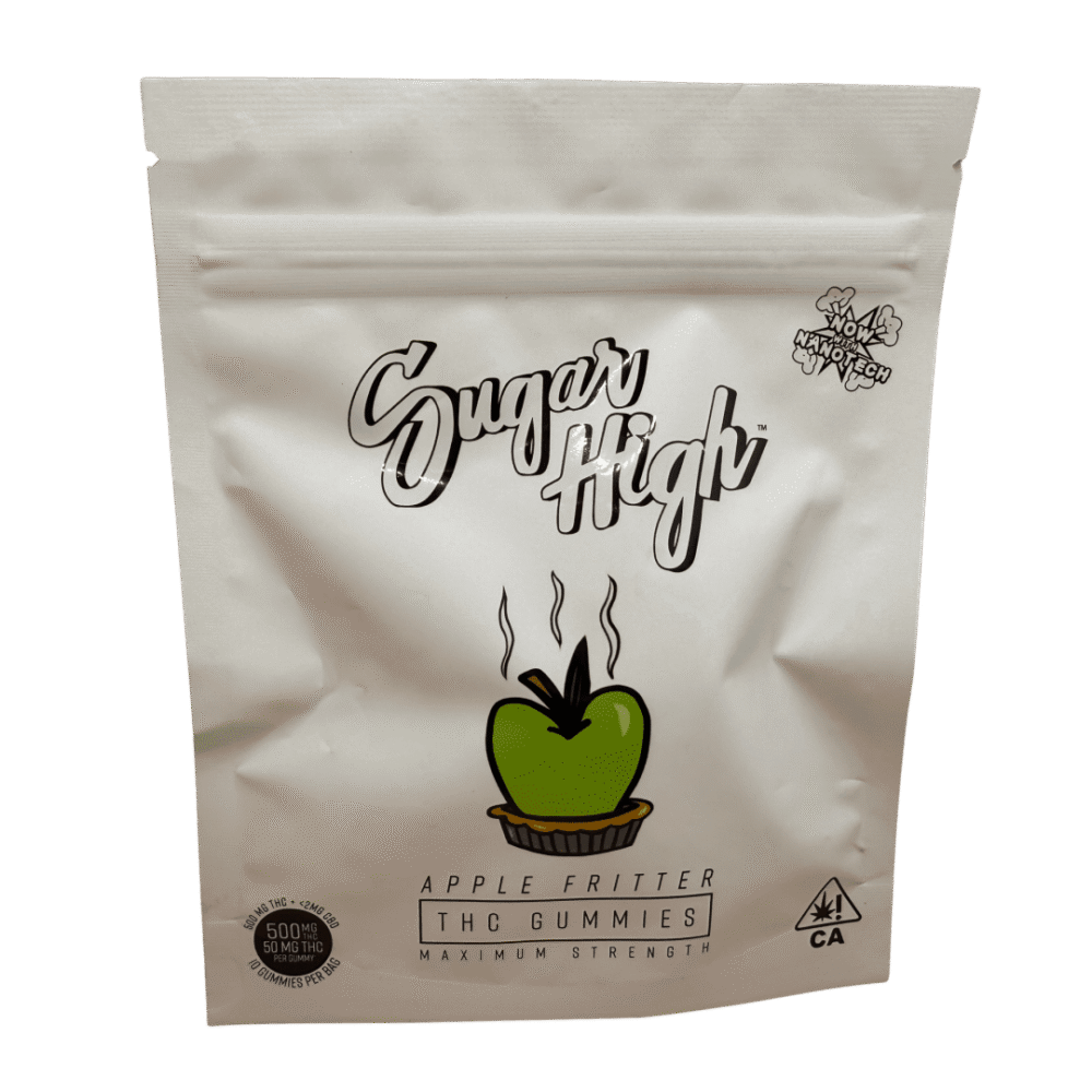 Sugar High | Gummies | Non-GMO, Gluten Free | Apple Fritter | 10 Pack | 500mg (10 x 50mg)