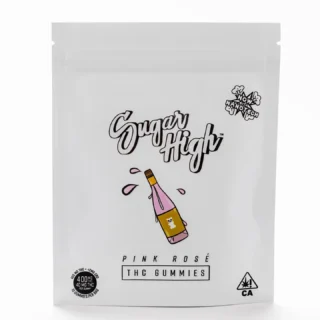 Sugar High | Gummies | Non-GMO, Gluten Free | Pink Rose | 10 Pack | 500mg (10 x 50mg)