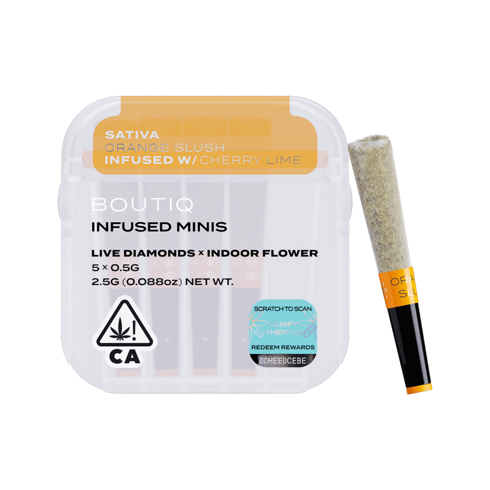 Boutiq | 5 Pack | Infused | Live Diamonds | Orange Slush (Cherry Lime) | 2.5g (5 x 0.5g)