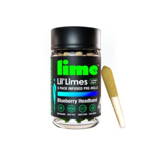 Lime | 5 Pack | Infused | Live Resin | Blueberry Headband | 3g (5 x 0.6g)