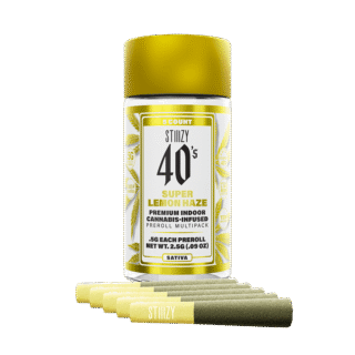 Stiiizy 40 | 5 Pack | Infused | Live Resin & Kief | Super Lemon Haze | 2.5g (5 x 0.5g)