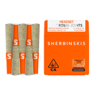 Sherbinskis | 5 Pack | Infused | Live Rosin & Liquid Diamonds | Headset | 2.5g (5 x 0.5g)