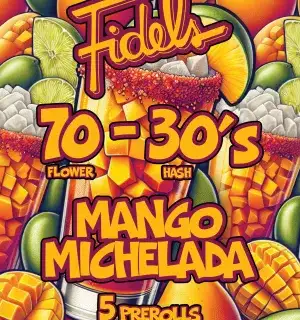 Fidels | 5 Pack | Infused | 70/30 Flower/Hash | Mango Michelada | 3.5g (5 x 0.7g)