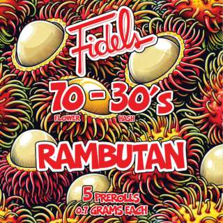 Fidels | 5 Pack | Infused | 70/30 Flower/Hash | Rambutan | 3.5g (5 x 0.7g)