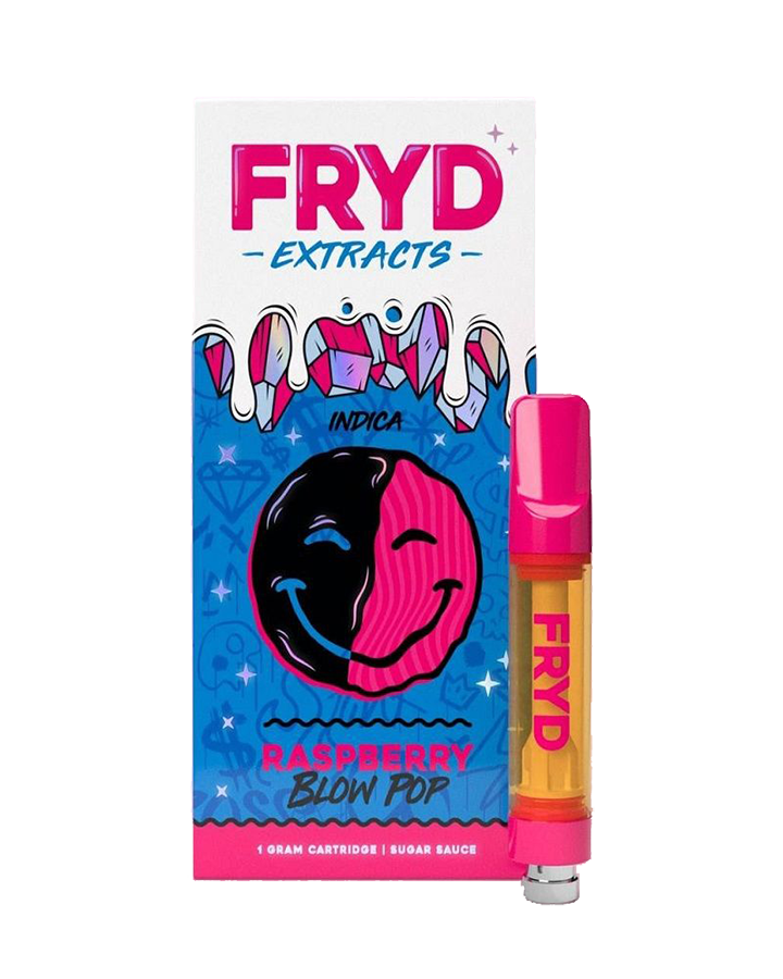 Fryd Extracts | 510 Cartridge | Sugar Sauce | Raspberry Blow Pop | 1g | Indica