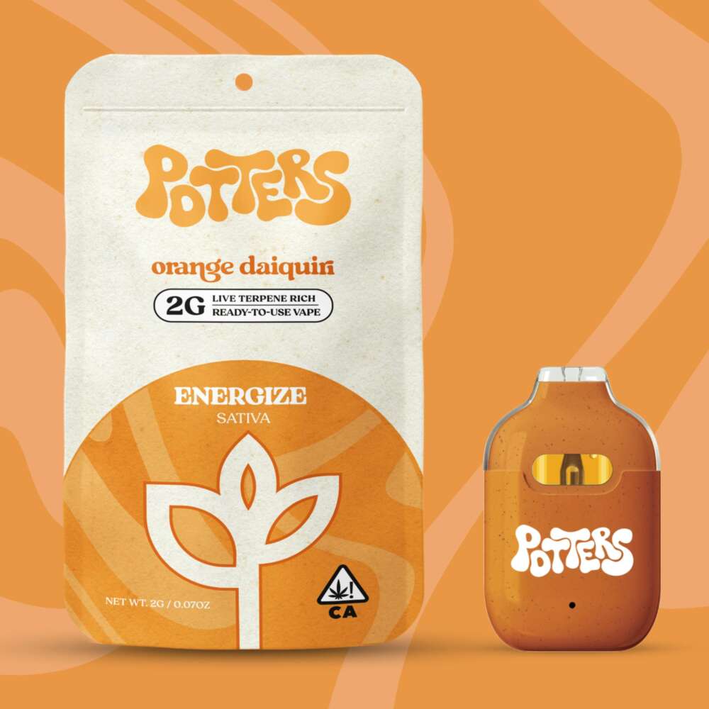 Potters | Disposable | Live Terpene Rich | Orange Daiquiri | 2g | Sativa