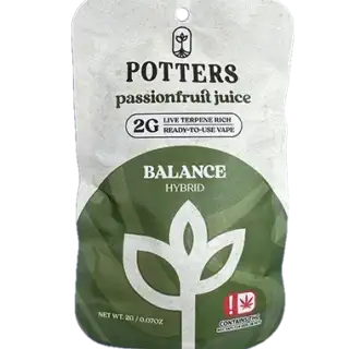 Potters | Disposable | Live Terpene Rich | Passionfruit Juice | 2g | Hybrid