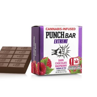 Punch Bar Extreme | Chocolate Bar | Dark Chocolate Raspberry | 1000mg