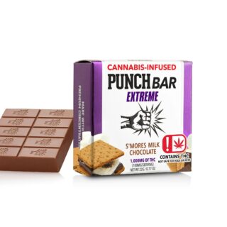 Punch Bar Extreme | Chocolate Bar | S'mores Milk Chocolate | 1000mg