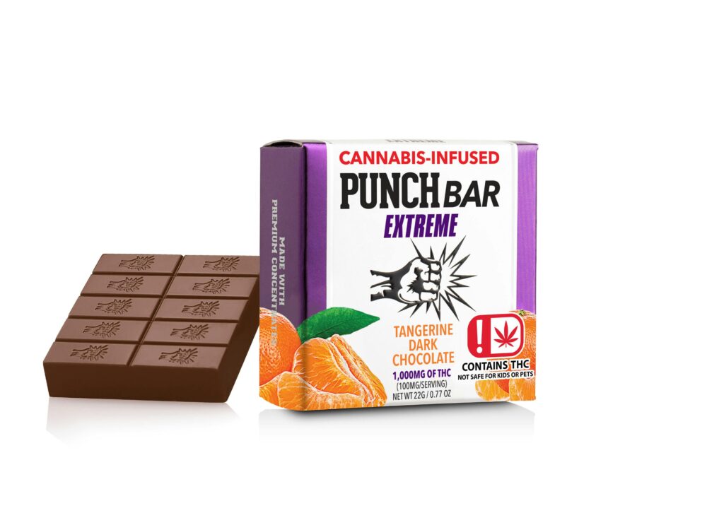 Punch Bar Extreme | Chocolate Bar | Tangerine Dark Chocolate | 1000mg