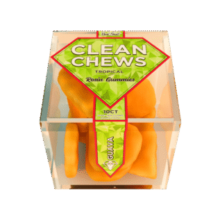 Clean Chews | Rosin Gummies | Guava | 10 Pack | 200mg (10 x 20mg)