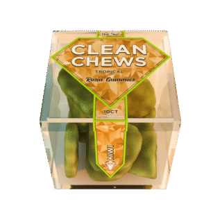 Clean Chews | Rosin Gummies | Kiwi | 10 Pack | 200mg (10 x 20mg)