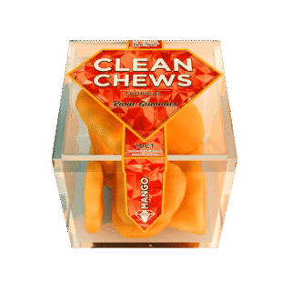 Clean Chews | Rosin Gummies | Mango | 10 Pack | 200mg (10 x 20mg)