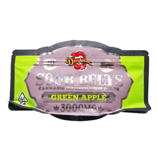 Devour | Gummies | Sour Belts | Green Apple | 10 Pack | 3000mg (10 x 300mg)