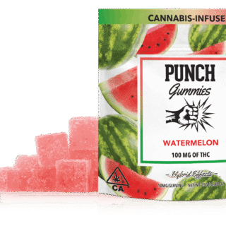 Punch Extracts | Gummies | Watermelon | 10 Pack | 100mg | Hybrid
