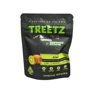 Treetz | Gummies | Vegan, Gluten Free, Organic | Kiwi | 500MG (10 x 50MG)