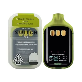 Boutiq | Disposable | Triple Tank | Lemon Stripes (S) x OZK (I) x Mango Kush (H) | 2g