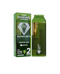 Clean Carts | Disposable | Live Resin + Liquid Diamond | Cactus Jack | 2g