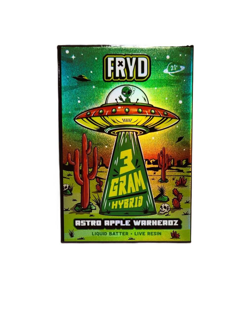 Fryd Extracts | Disposable | Liquid Batter Live Resin | Astro Apple Warheadz (H) | 3g