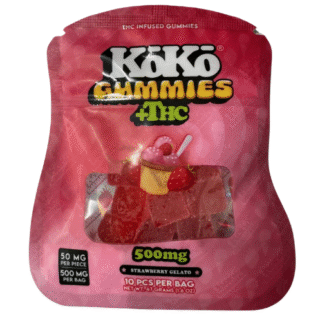 KoKo | Gummies | Strawberry Gelato | 10 Pack | 500mg (10pcs x 50mg)