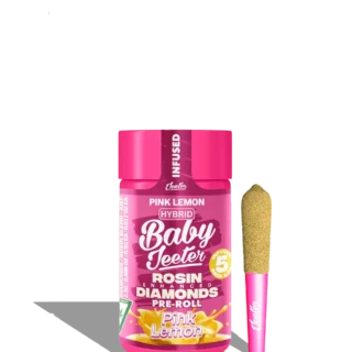 Baby Jeeter | 5 Pack | Infused | Rosin Enhanced Diamonds | Pink Lemonade (H) | 2.5g (5 x 0.5g) | Hybrid