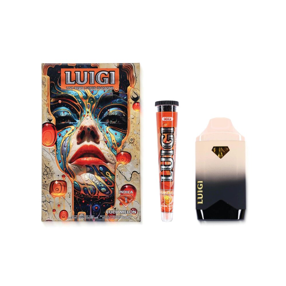 Luigi | Dual Pack | Liquid Diamond | Live Resin | Cucu Melon | 2g Vape & 0.5g Pre-Roll | Indica