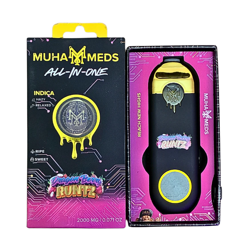 Muha Meds | Disposable | Full Spectrum | Dragon Berry Runtz | 2g | Indica