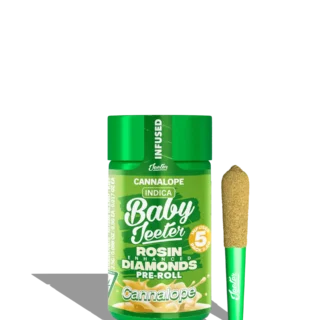 Baby Jeeter | 5 Pack | Infused | Rosin Enhanced Diamonds | Cannalope | 2.5g (5 x 0.5g) | Indica