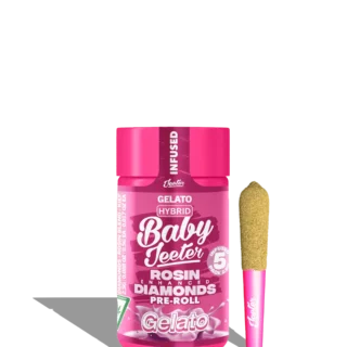 Baby Jeeter | 5 Pack | Infused | Rosin Enhanced Diamonds | Gelato | 2.5g (5 x 0.5g) | Hybrid