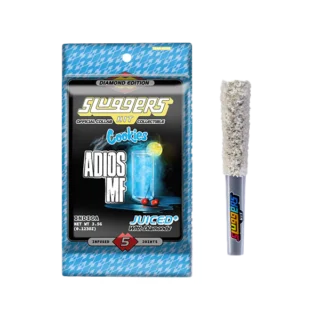 Sluggers Hit | 5 Pack | Triple Infused (Diamonds, Hash, Kief) | Adios MF | 3.5g | Indica