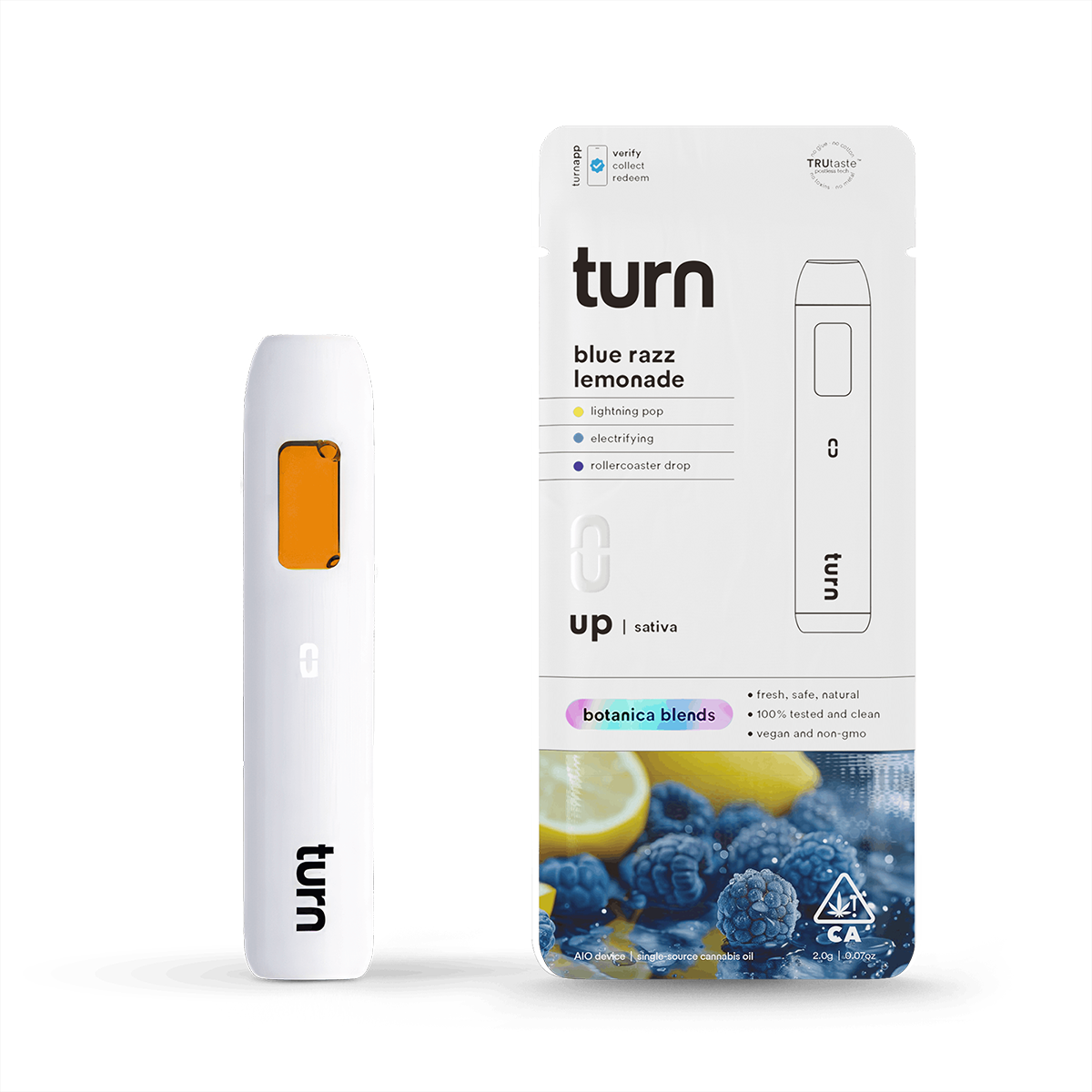 Turn | Disposable | Blue Razz Lemonade | 2g | Sativa