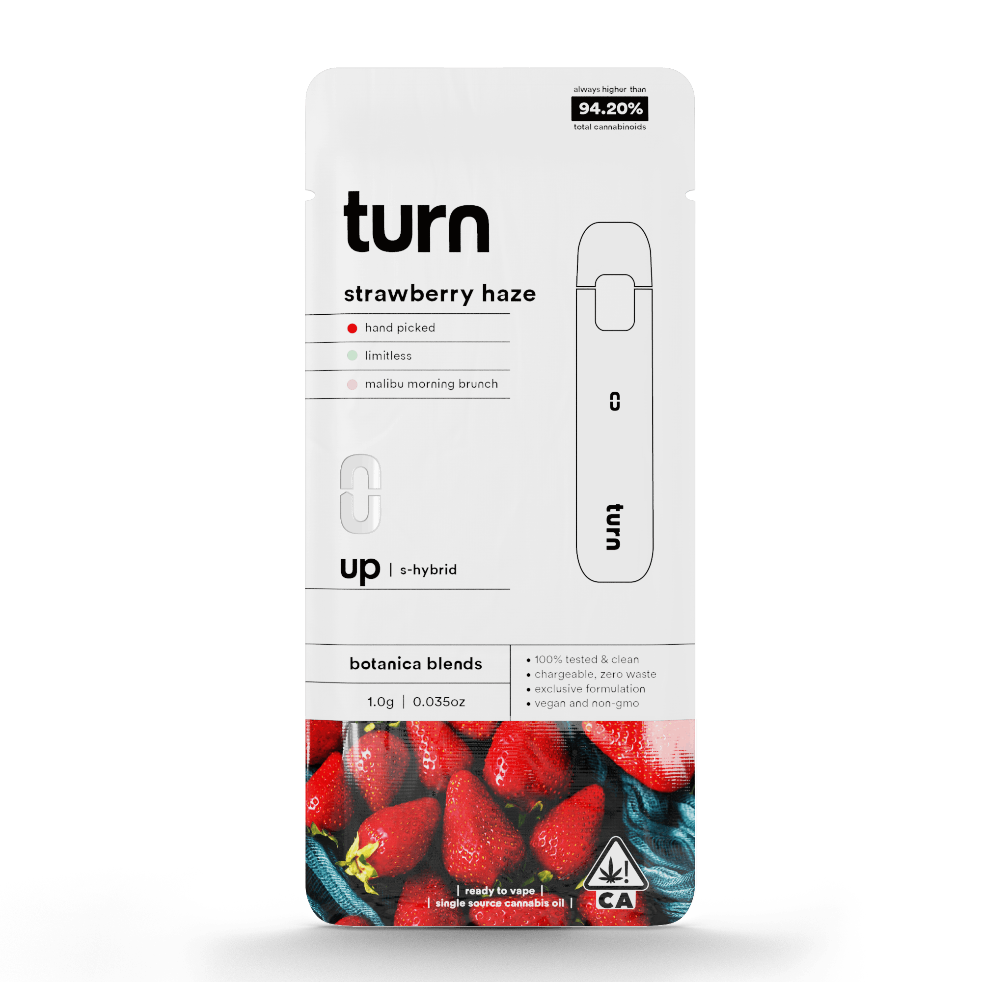 Turn | Disposable | Strawberry Haze | 2g | Sativa-Hybrid